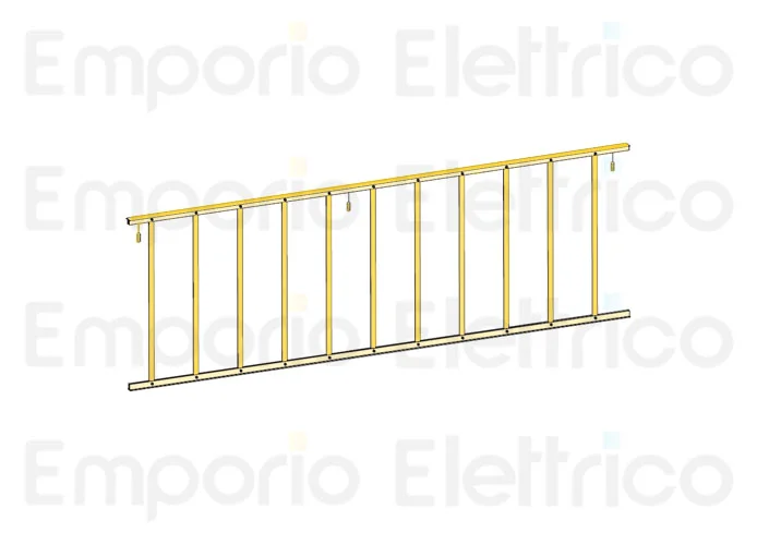 fadini ricambio modulo siepe in alluminio da 2,09 m per bayt 980 97339