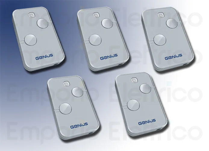 genius 5 X 2-channel remote control 868mhz kilo n tx2 jlc 787034 5 (ex code 6100332)