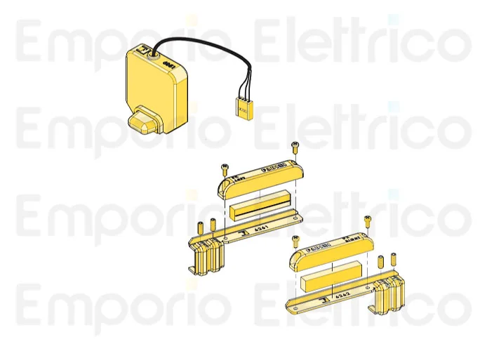 fadini ricambio finecorsa magnetico completo di staffa dx e staffa sx 650113