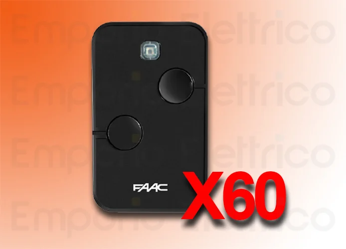 faac 60 trasmittenti 2 canali xto2 slh-sl-ds-rc 433mhz 787032 60 (ex code 787007)