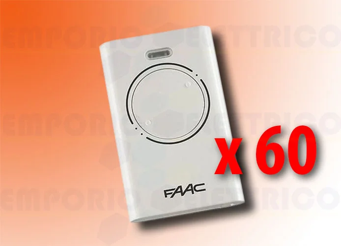 faac 60 x 2-channel remote controls xt2 433 slh lr 787007