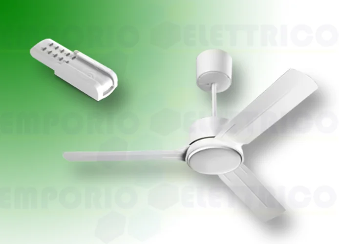vortice white ceiling fan kit nordik eco 200/80" 61065 ev61065b