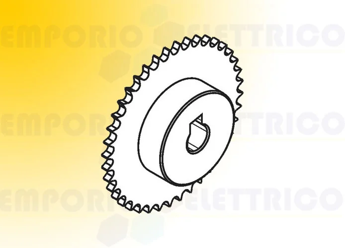 fadini simple pinion 1/2" z40 hole ø 25mm 2036l