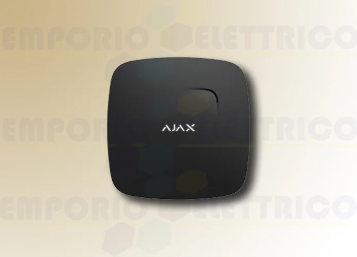 ajax wireless smoke detector black colour fireprotect plus 38106
