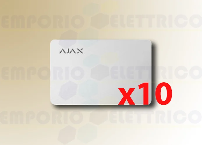 ajax contactless pass white card (10 pieces) 38222