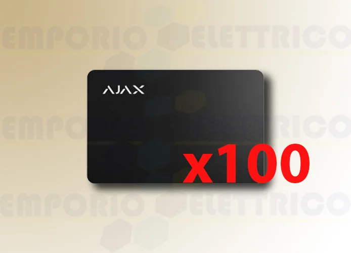 ajax contactless pass black card (100 pieces) 38217