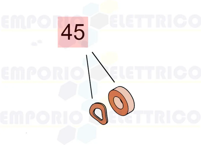 faac ricambio guarnizione albero rotante lab.a 10307 fkm 7093055