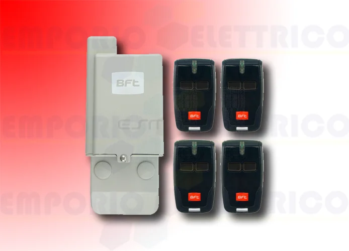 bft receiver kit and 4 radio remote controls 4 mitto kit p111772