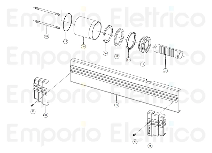 fadini ricambio cofano completo per aproli 380 lb 380134