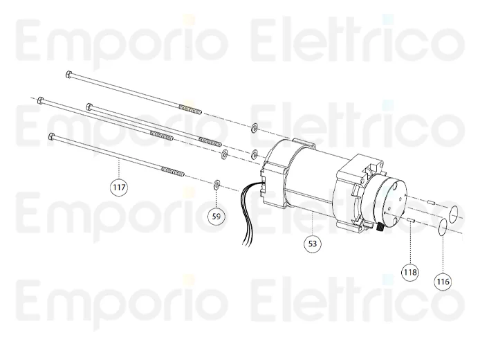 fadini ricambio rondella ø 5 zincata per tiranti per aproli 380 lb 38059