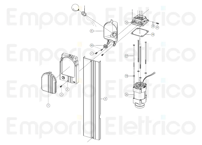 fadini ricambio cofano completo per aproli 480 480101