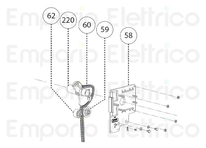 fadini ricambio rullo distanziatore per barri 88 88862