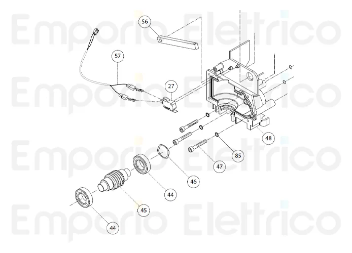 fadini ricambio vite senza fine m1,5 per bart 350 35045