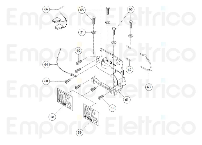 fadini ricambio guarnizione lato corona per bart 350 35062