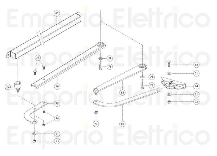 fadini ricambio vite m6x20 per bart 350 35077