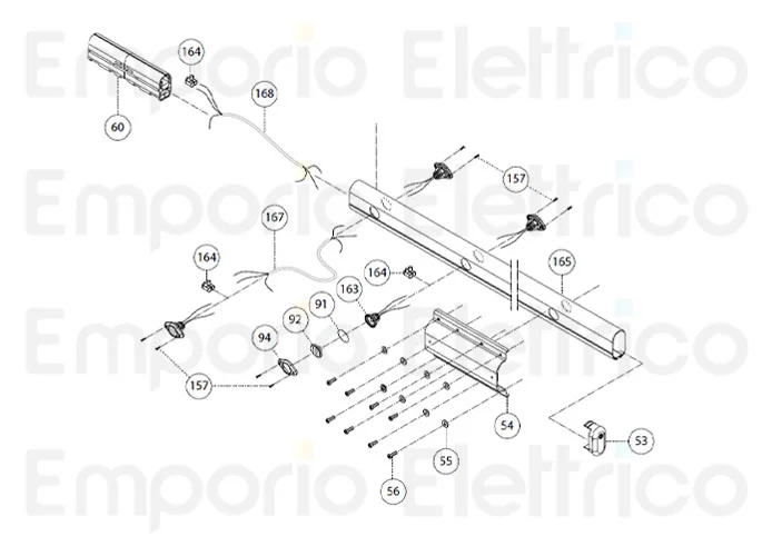 fadini ricambio terminale a morsetto t85 sez. ø 4 mm per bayt 980 97164