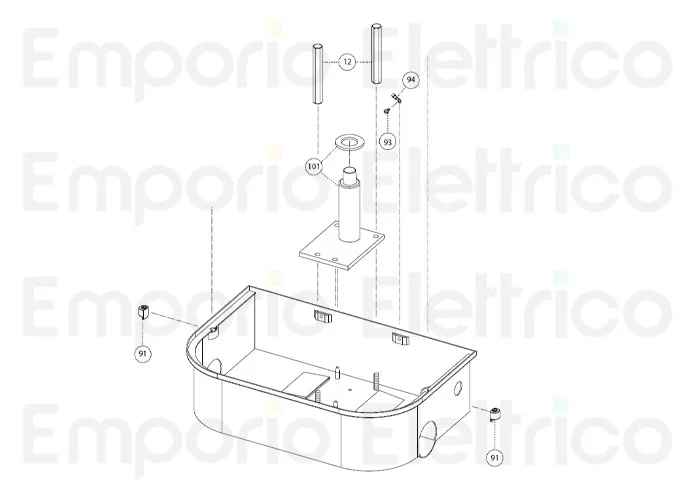 fadini ricambio dado speciale lungo 100 per combi 740 980 74012