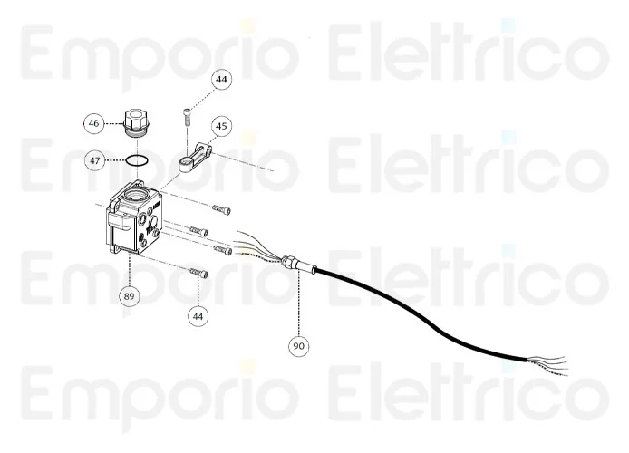 fadini ricambio cavo elettrico completo da 2,50 m per combi 740 74090