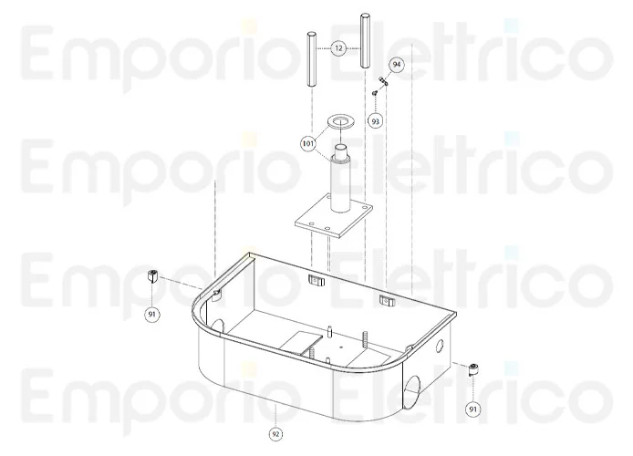 fadini ricambio vite m5x10 tcc massa a terra per combi 740 74093