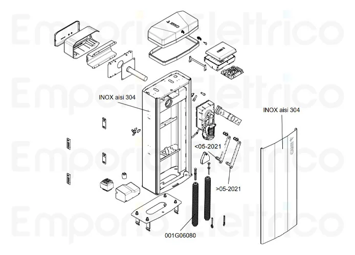 came pagina ricambi per barriere ggt80ax4