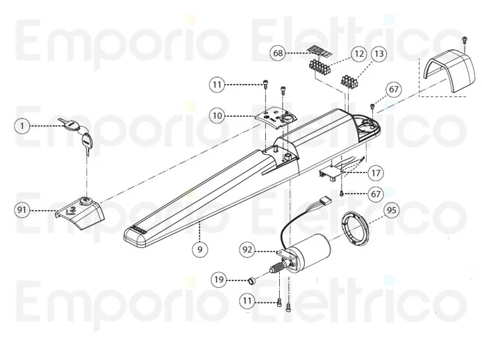 fadini ricambio morsettiera a 4 ingressi per dardo 424 43013