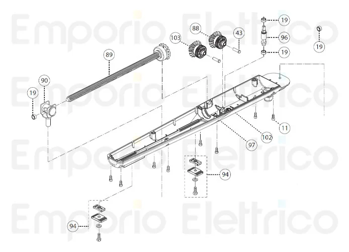 fadini ricambio spinotto di sblocco per dardo 424 / 430 43043