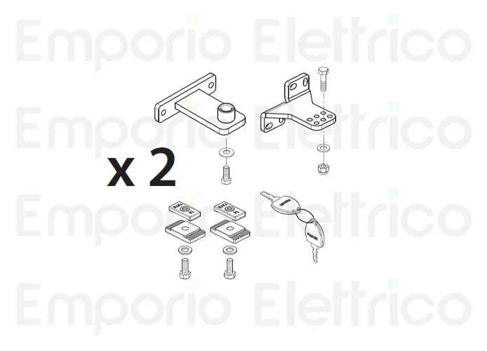 fadini ricambio 2 scatole accessori per 2 motori dardo 424 / 430 430101