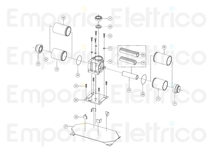 fadini ricambio angolo di posizionamento 4pz per drive 700 70226 4