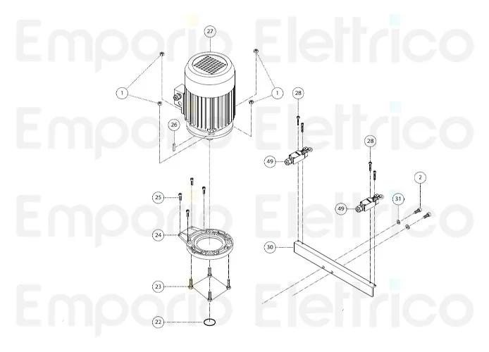 fadini ricambio rondella ø 8 per fibo 300 30031