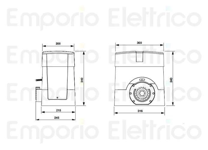 beninca page spare parts for motor bull1024esa