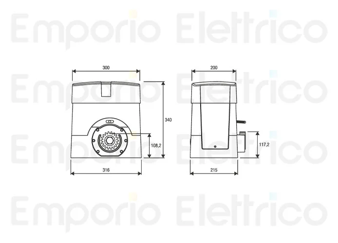 beninca page spare parts for motor bull10m