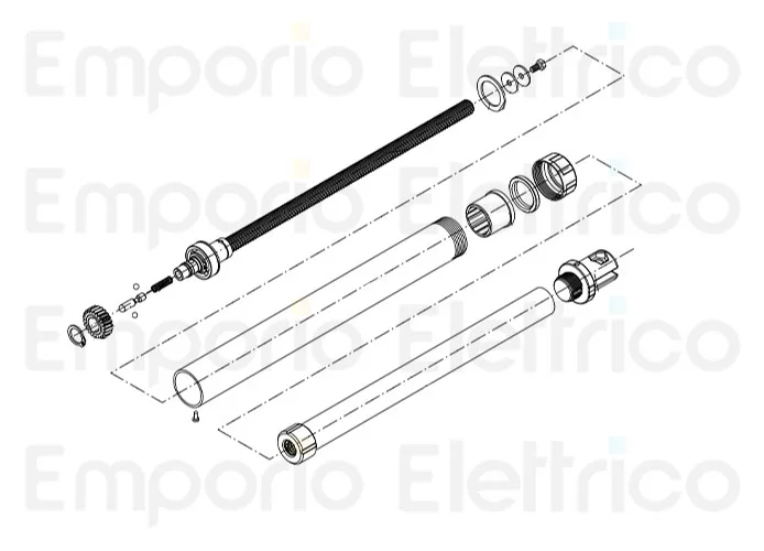 beninca ricambio tubo vern.+raschiatore x bill50 9688118