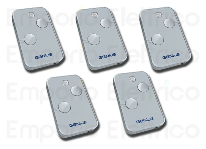 genius 5 X 2-channel remote control 868mhz kilo n tx2 jlc 787034 5 (ex code 6100332)
