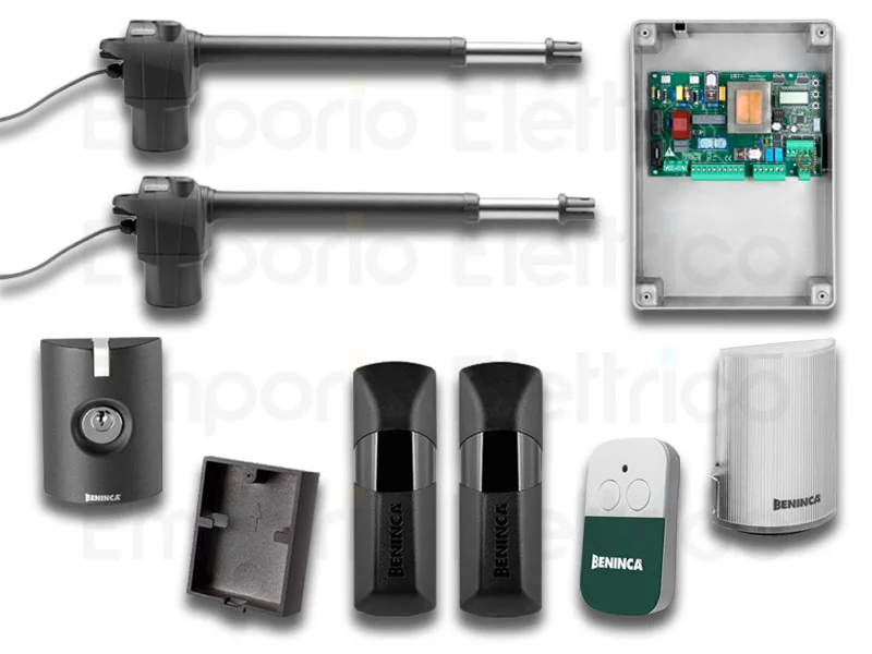 beninca kit automazione per cancelli a battente 230v kbill30m.nf 4b 1tx happy 9598187