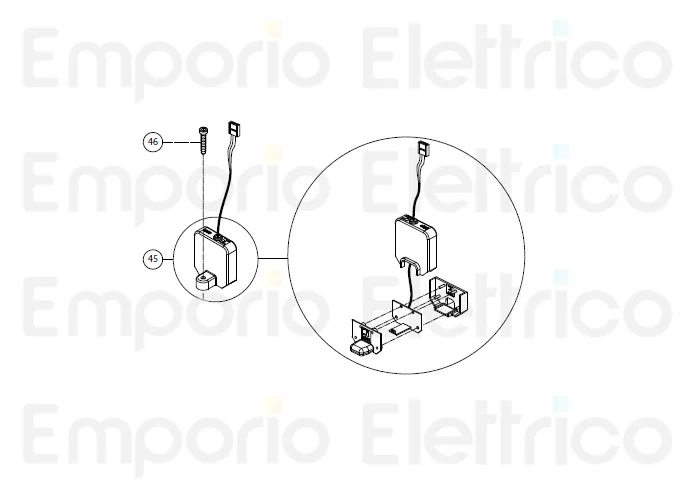 fadini ricambio finecorsa magnetico completo 62445
