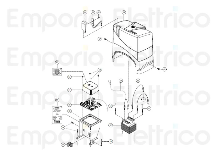 fadini ricambio supporto programmatore 62458