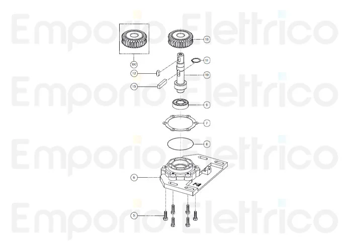 fadini spare part drive shaft 20010