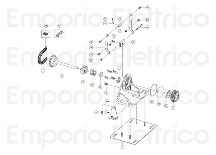 fadini ricambio pignone z20 da ½”con albero 31002