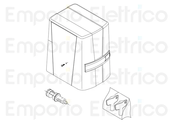 beninca ricambio chiave di sblocco kbn/kpony 9686488
