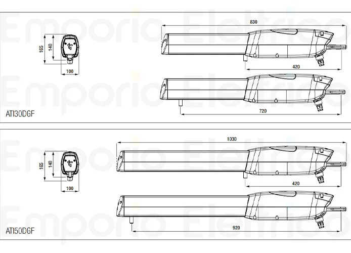 came motoriduttore ati 24v veloce ati50dgf 801mp-0220
