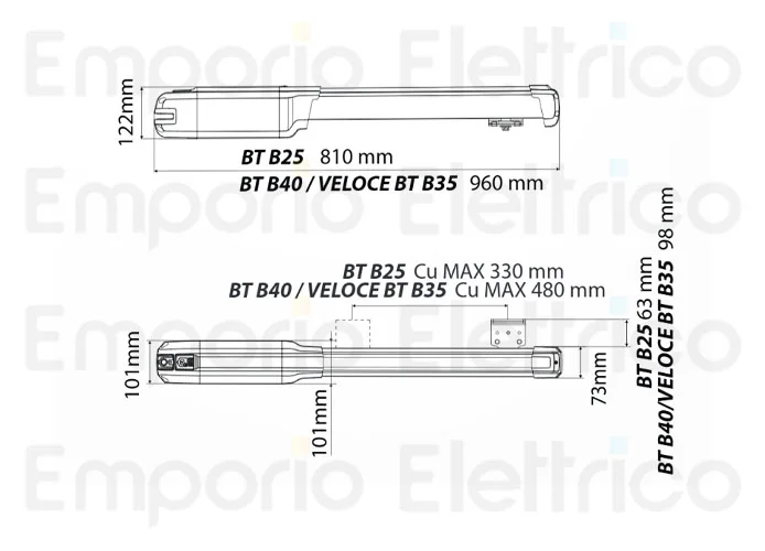 bft kit automazione 24v phobos bt b40 easy axs kit r935385 00002 2618158