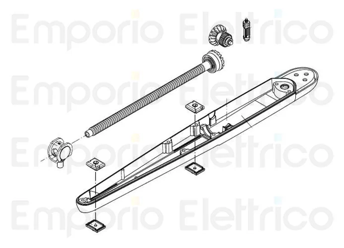 beninca ricambio carter inferiore verniciato bob dark 9688352