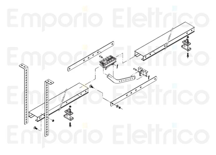 beninca ricambio rotaia acciaio ptc3-ptci3 l=1.5 mt 9686671