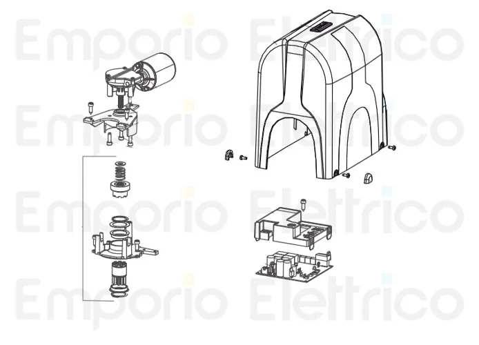 genius ricambio carter di copertura compas ral 7016 6020669