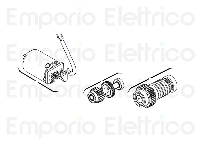 genius ricambio gruppo motore diablo 24 vdc 63000293