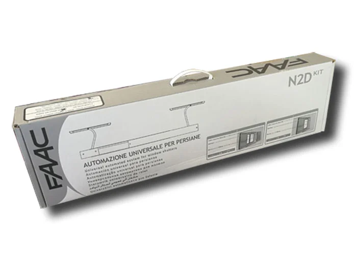 faac shutters automation kit n2d auto kit white 105775 (ex 105745)