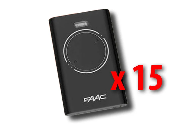 faac 15 x 2-channel remote controls xt2 868 slh lr 7870091