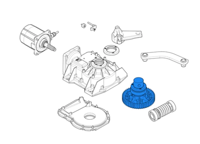 came spare part of the slow shaft for frog 119ria015