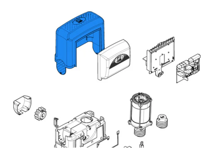 came spare part gearmotor cover bk 119ribk011