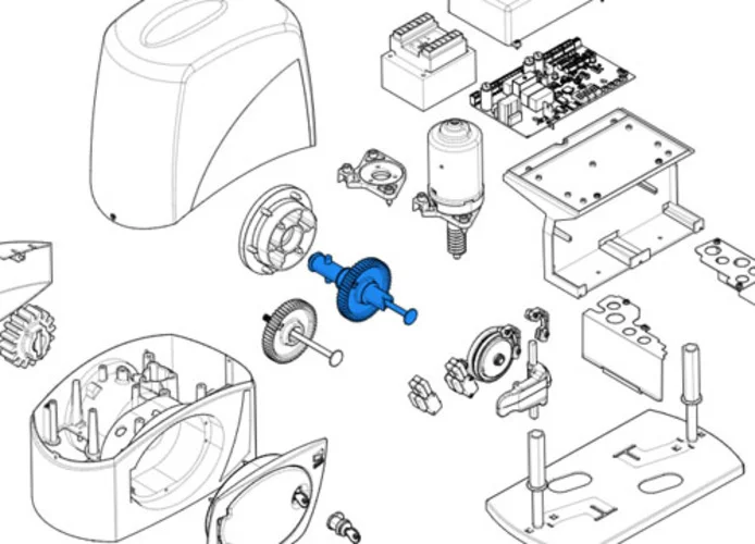  came spare part slow shaft bx 119ribx048